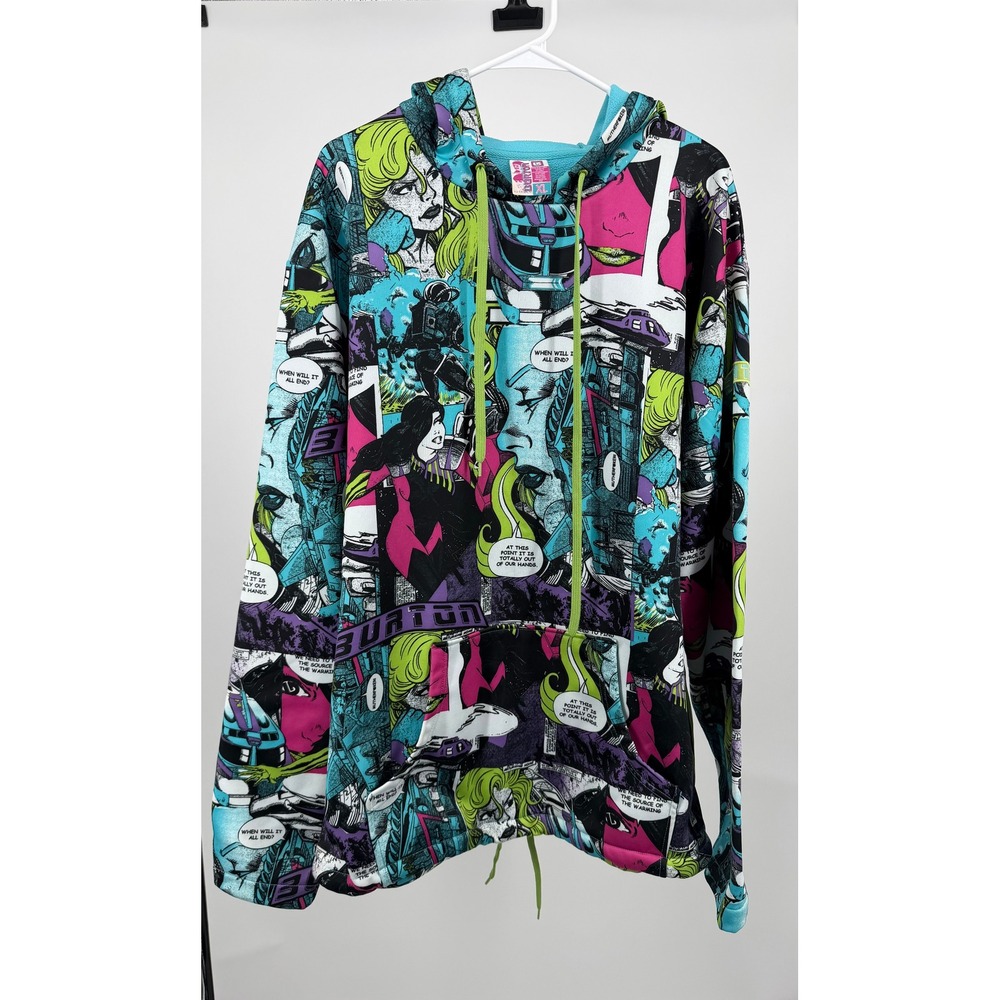 Vintage Burton Y2k Pop Art Comic Strip Hoodie